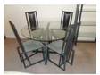 glass/metal dining room suite. This all matching dining....